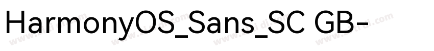 HarmonyOS_Sans_SC GB字体转换